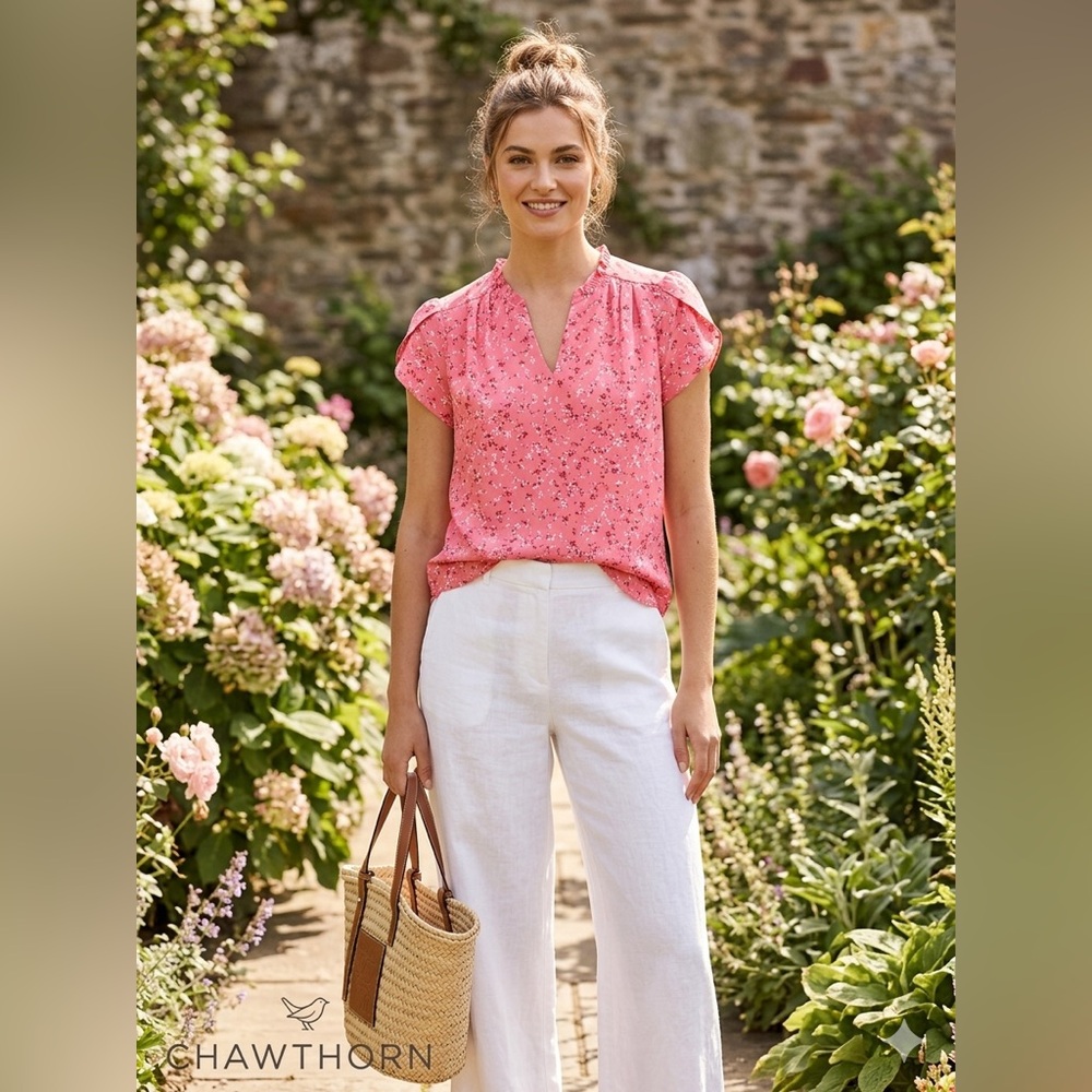 41 Hawthorn Pink Floral Blouse